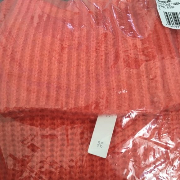 Caslon Turtleneck Sweater Coral Rose New Chunky - Picture 2 of 5